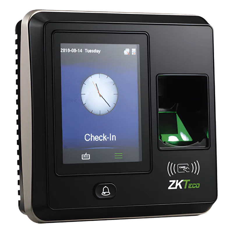 Terminal de Control de Acceso / 1,500 Huellas / Pantalla 2.8" / TCP/IP y USB / Wiegand 26 bits / Sensor Óptico ZKTECO SF-300