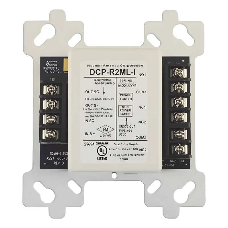 Módulo De Relevador Doble, 2A, Con Aislador Integrado (0400-02070) HOCHIKI R2ML-I