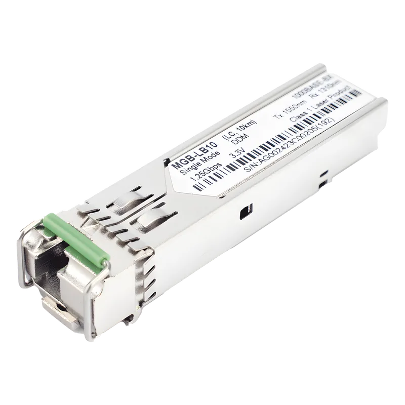 Transceptor mini-Gbic SFP 1G LC TX:1550nm RX:1310 para fibra Mono Modo 10 Km WDM, Requiere MGB-LA10 PLANET MGB-LB10