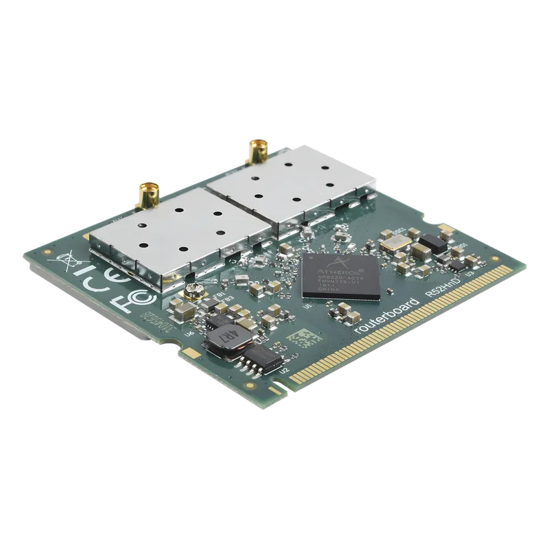 Tarjeta MiniPCI 802.11a/b/g/n Doble Banda, Hasta 400mW para Equipos Mikrotik R52HND
