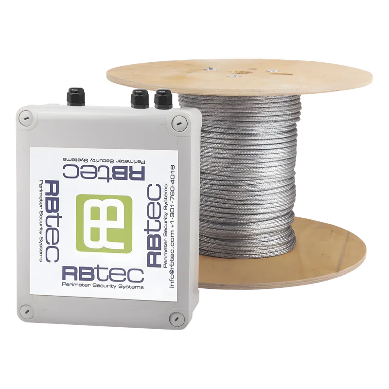 Kit de Cable Sensor Perimetral IRONCLAD para Cercas Ciclónicas / 152 METROS / 1 ZONA / Sin Falsas Alarmas por Viento / TODO Incluido RBTEC IROC-1Z-500
