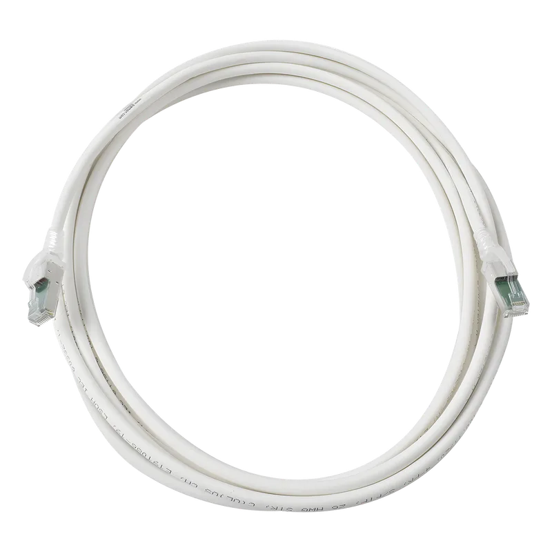 Patch Cord Z-MAX Cat6A S/FTP, CM/LS0H, 9.14 Metros (30 Pies), Color Blanco SIEMON ZM6A-S30-02