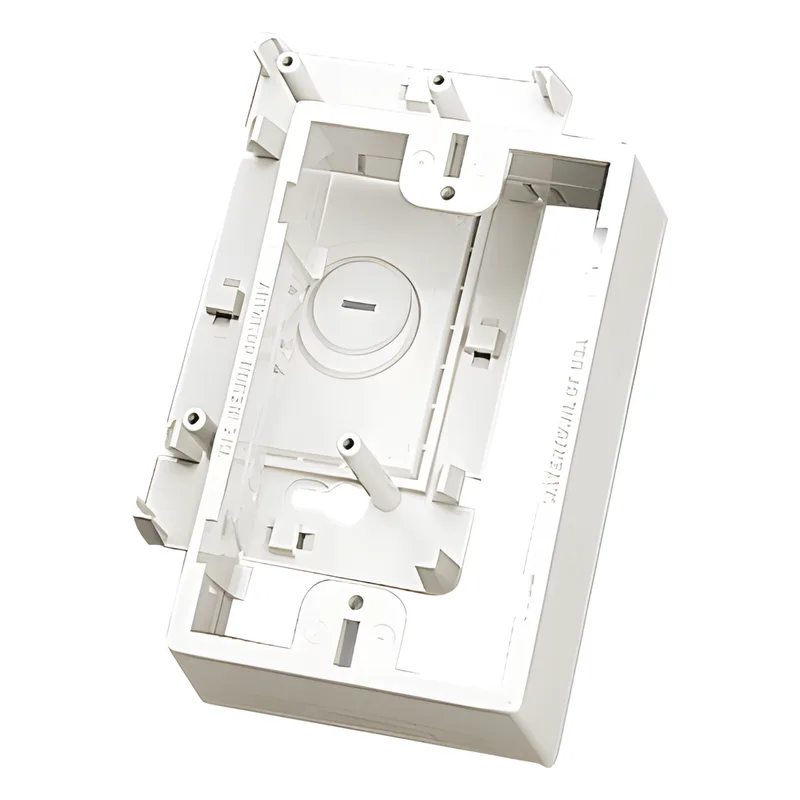 Caja de Montaje Superficial, Para Placas de Pared (Face Plates), Color Blanco SIEMON CT4-BOX-02