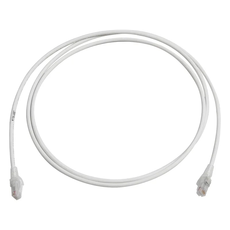 Patch Cord MC6 Modular Cat6 UTP, CM/LS0H, 2.13 Metros (7 Pies), Color Blanco SIEMON MC6-07-02