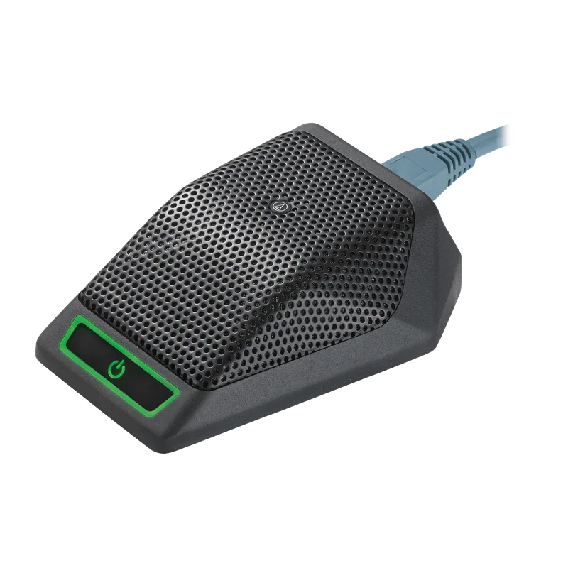 microfono cardioide de condensadorde superficie con protocolo de red Direct Dante AUDIO-TECHNICA ATND971A