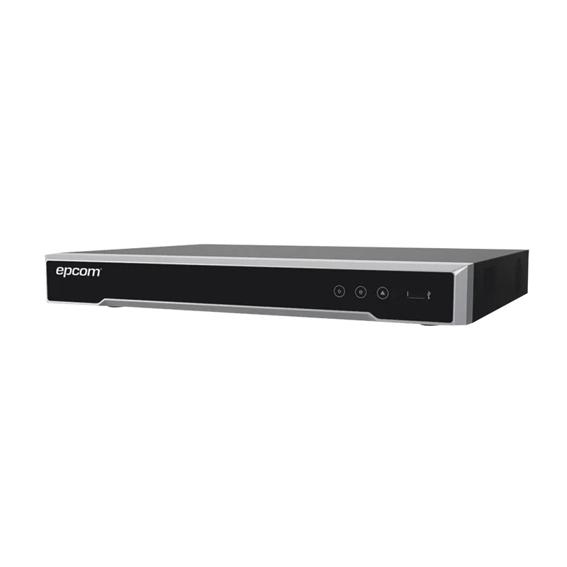 DVR 8 Canales 4K TurboHD + 8 Canales IP/ 8 Megapixel / Acusense / Audio por Coaxitron/ 1 Bahía de Disco Duro / 4 canales de audio / 8 Entradas de Alarma / 4 Salida de Alarma / H.265+ EPCOM EV-8008TURBO-D
