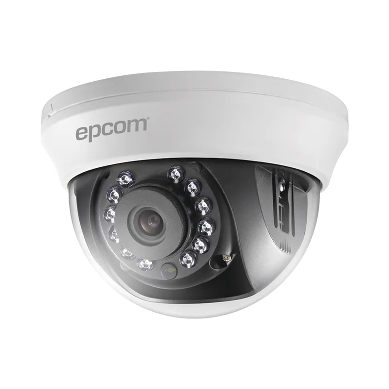 Domo TURBOHD 1 Megapixel (720p) / Gran Angular 92° / Lente 2.8 mm / Híbrida / IR Inteligente 20 mts / Interior EPCOM LD7-TURBO-W
