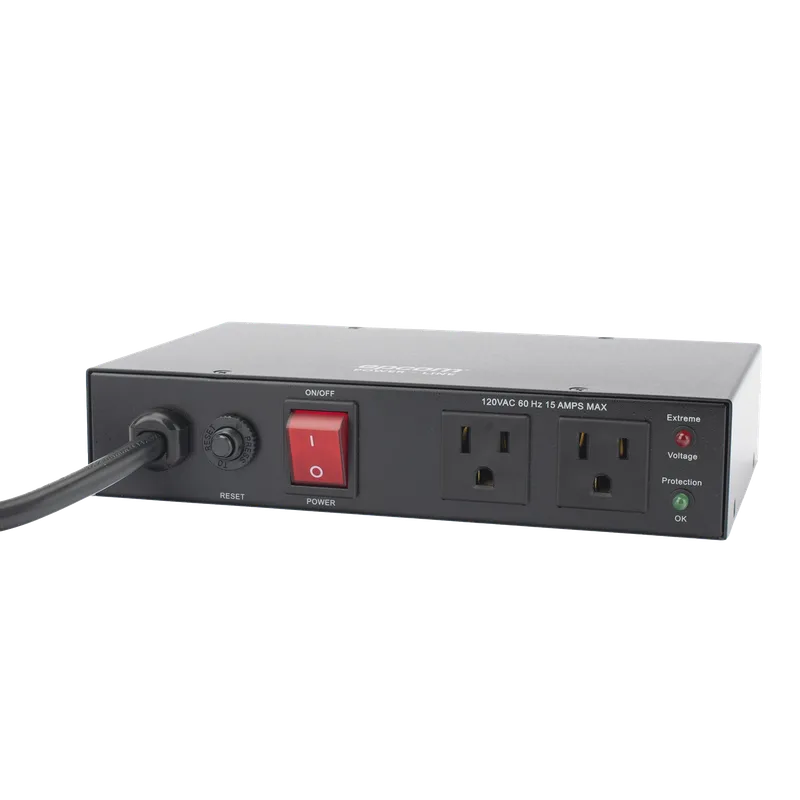 Acondicionador de Voltaje / Entrada 120 Vca / 2 salidas @ 120 Vca NEMA 5-15R / 1,800 W / 15 A / Supresión de Picos / Filtro de Ruido EMI/RFI / Sin bracket EPCOM POWERLINE EPLCON2O