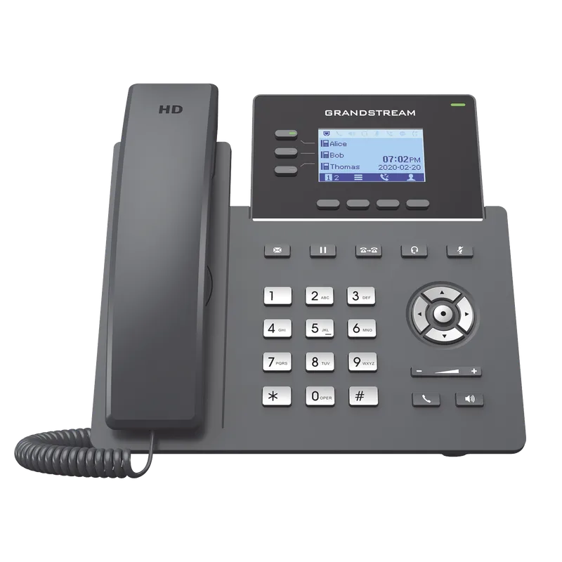 Teléfono IP Grado Operador, 3 líneas SIP con 6 cuentas, puertos Gigabit, codec Opus, IPV4/IPV6 con gestión en la nube GDMS GRANDSTREAM GRP2603