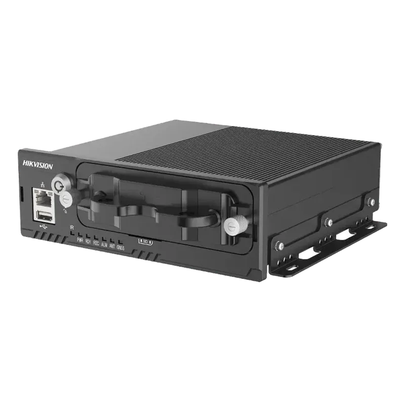 DVR Móvil 1080P (2 Megapixel) / 4 Canales TURBO + 4 Canales IP / GPS Integrado / Sensor G / IA ADAS-DSM-BSD / 9-36 Vcc HIKVISION AE-MD5043