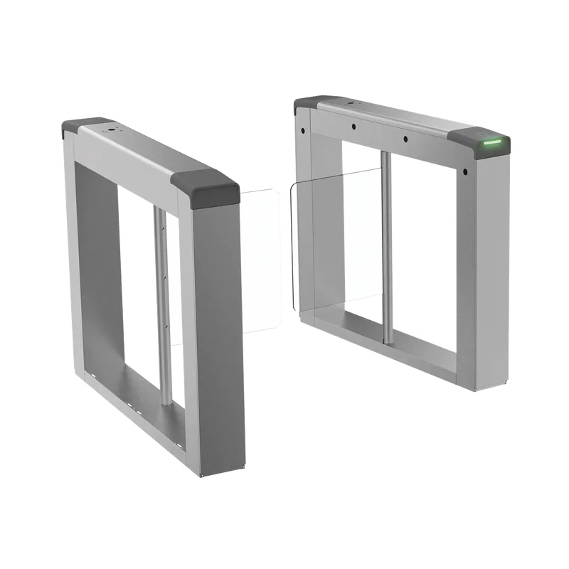 Torniquete Swing para EXTERIOR / ALETAS POR SEPARADO para Carril Seleccionable de 65 o 90 cms / Acero Inoxidable SUS304 / Motor Brushless / Capacidad 20-60 Personas por Minuto / 3,000,000 MCBF / Compatible con Reconocimiento Facial HIKVISION DS-K3B211LX-LR