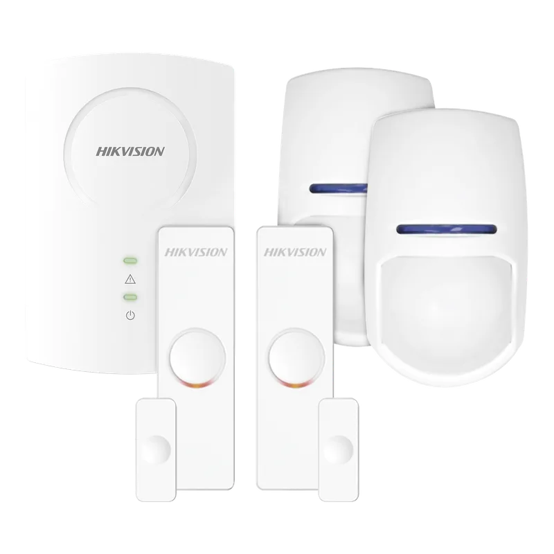 KIT Sensores Inalámbricos AX HUB / 1 Expansor de 8 Zonas Inalámbricas / 2 Contactos Magnéticos / 2 Sensores PIR para Interior / Compatible con panel AX HUB y Híbrido DS-PHA64-W4P2 HIKVISION DS-PH-K/EMP