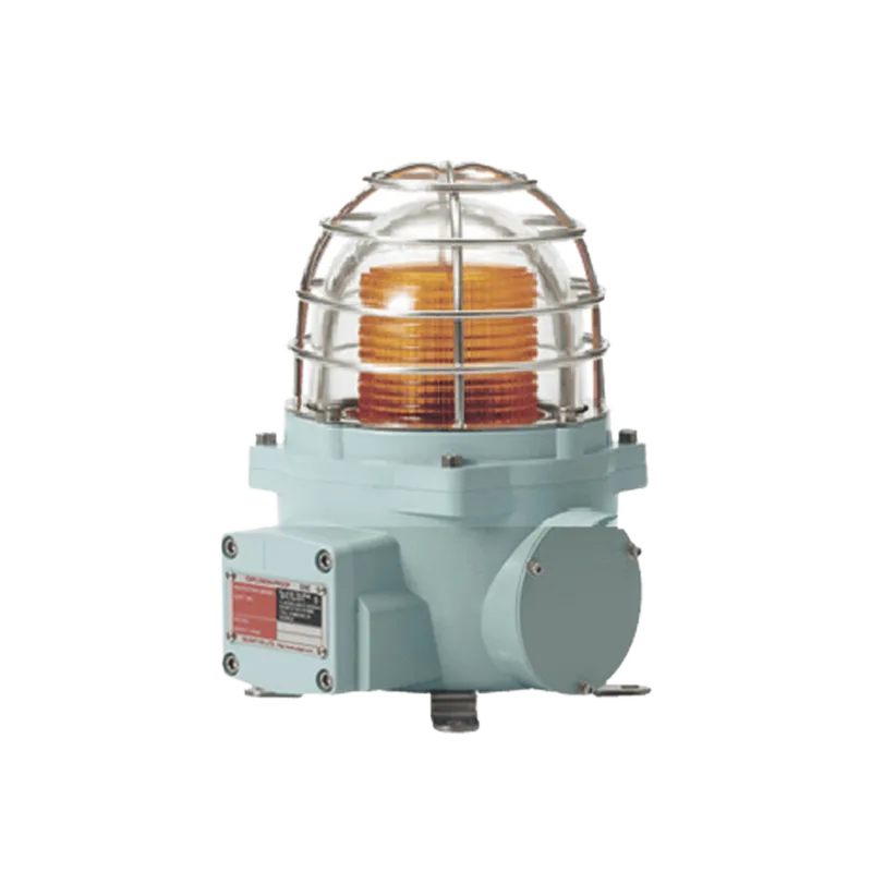 Señal Luminosa Antiexplosión LED / 12-24V DC / Color Ámbar / Certificación ATEX-IECEx / IP66 / Zona 1 y 2 / Función Luz Fija y Parpadeo QLIGHT SNEL-24-A-ATEX