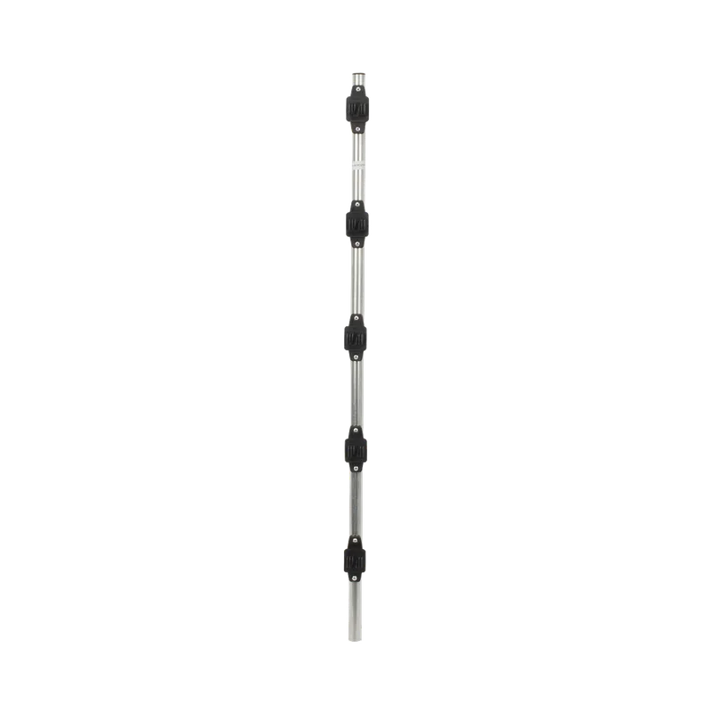 Poste de Paso de Acero Galvanizado / Diámetro 1" / Longitud 100cm / Forma Redonda / 5 Aisladores Integrados / Incluye Tapa / Peso 0.8 KG SFIRE SF-POST-5-R1