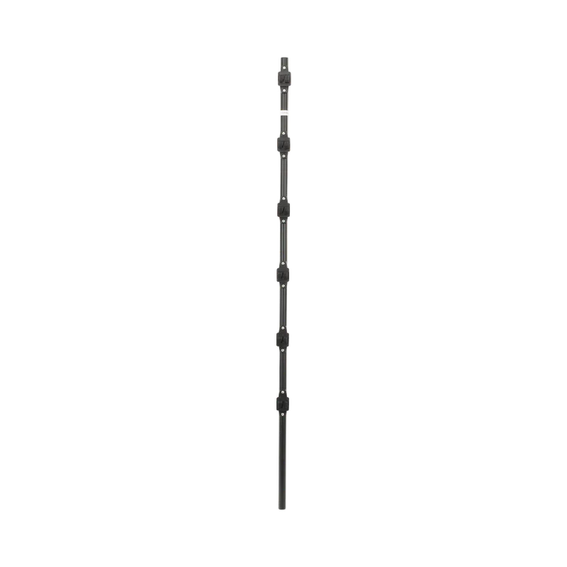 Poste de Paso / Tubo de Acero Galvanizado / Diámetro 1" / Longitud 140 cm / 6 Aisladores / Color Negro / 1 KG SFIRE SF-POST-6B
