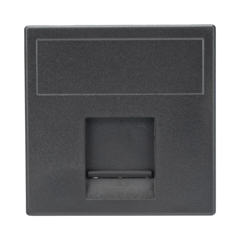 Módulo Color Negro con 1 Espacio para Jack Keystone con Guardapolvo para las Cajas de Escritorio Ofiblock y Teleblock / (K76/14) SIMON SM-1-KEY-N