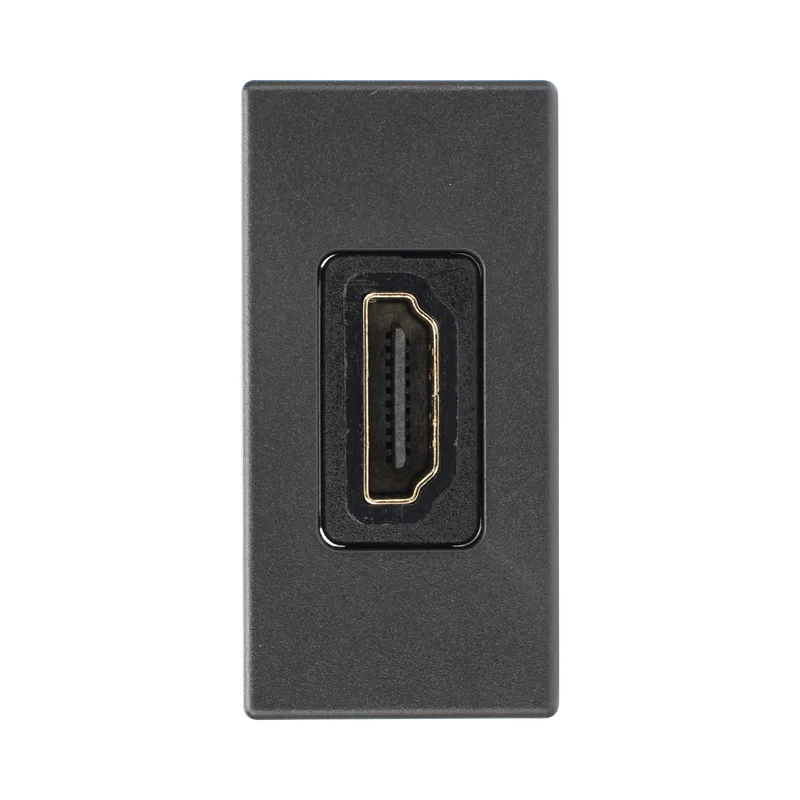 Módulo HDMI Hembra - Hembra Color Negro / (K129B/14) SIMON SM-HDMI-N