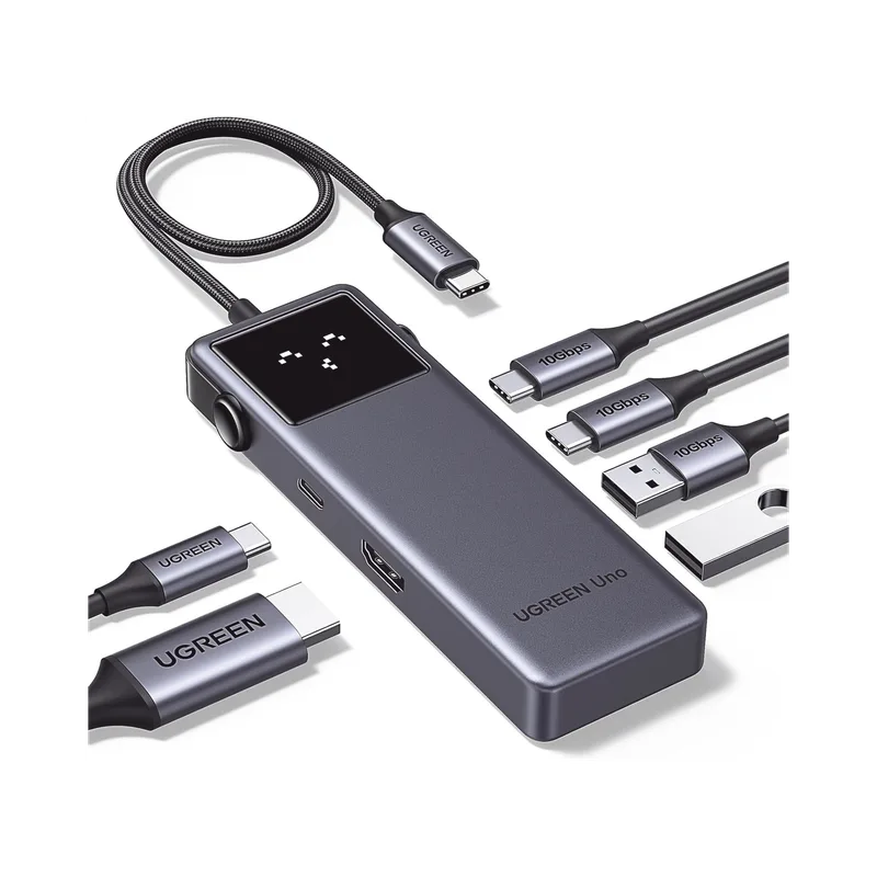HUB USB-C Uno USB-C To HDMI+2*USB 3.2 A+2*USB 3.2 C+PD Power Converter ABS UGREEN 35998