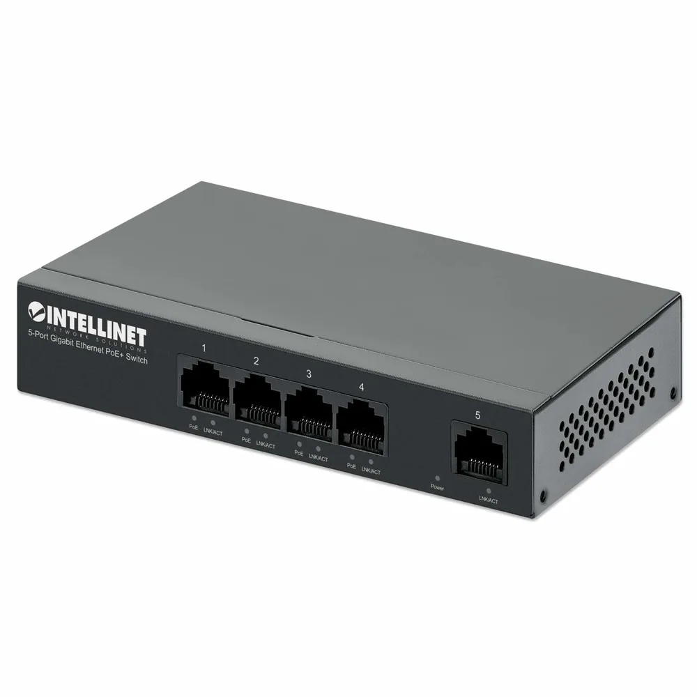 POE Switch,Intellinet,561792,GB 5 Ptos 30W