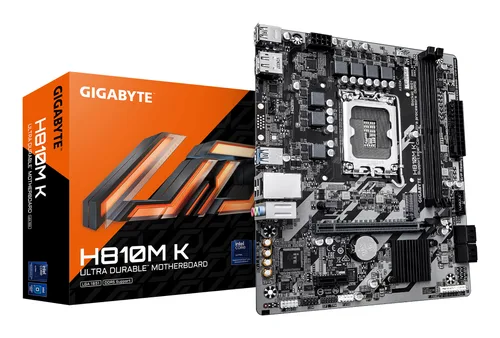 Tarjeta Madre Gigabyte Micro Atx H810M K - DDR5, S-1851, 128 GB, para Intel 64 GB