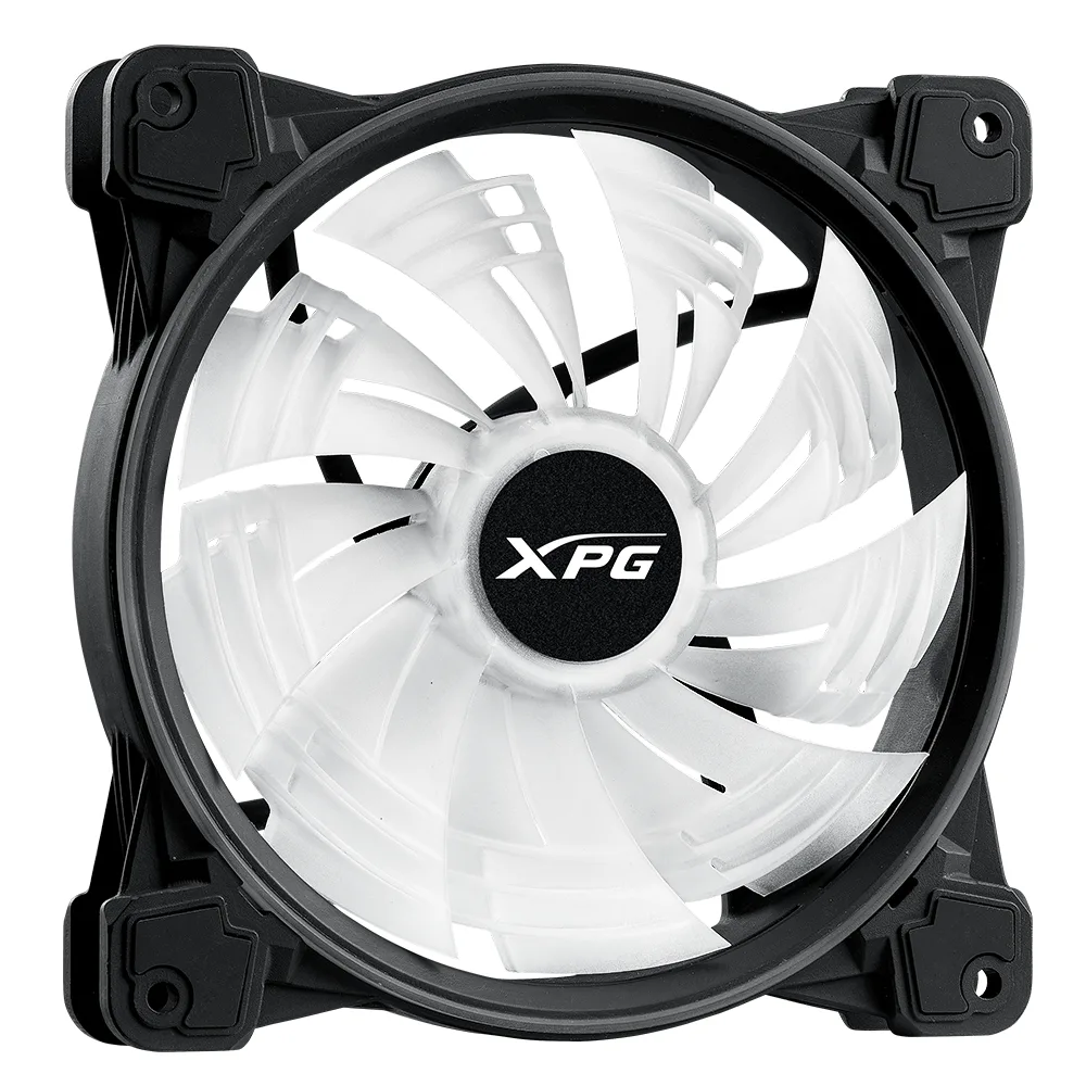 Ventilador XPG HURRICANE 140 ARGB PWM (Pulse Width Modulation). 140mm. Con Iluminacion ARGB. NEGRO. HURRICANE140ARGBPWM-BKCWW 1800 RPM