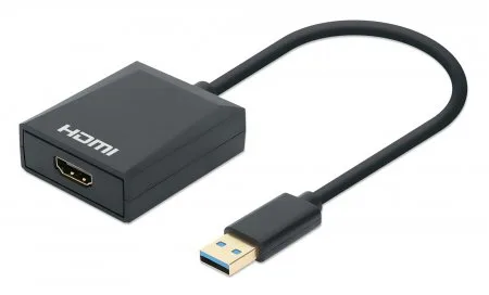 Convertidor de Video Manhattan USB 3.2 a HDMI 1080P