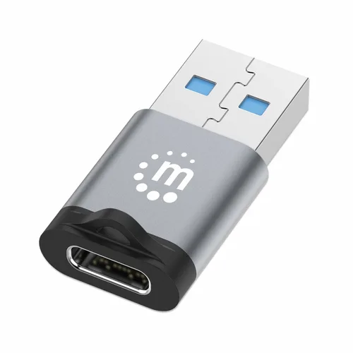 Adaptador USB-C Manhattan 356305 5Gbps en Gris Espacial