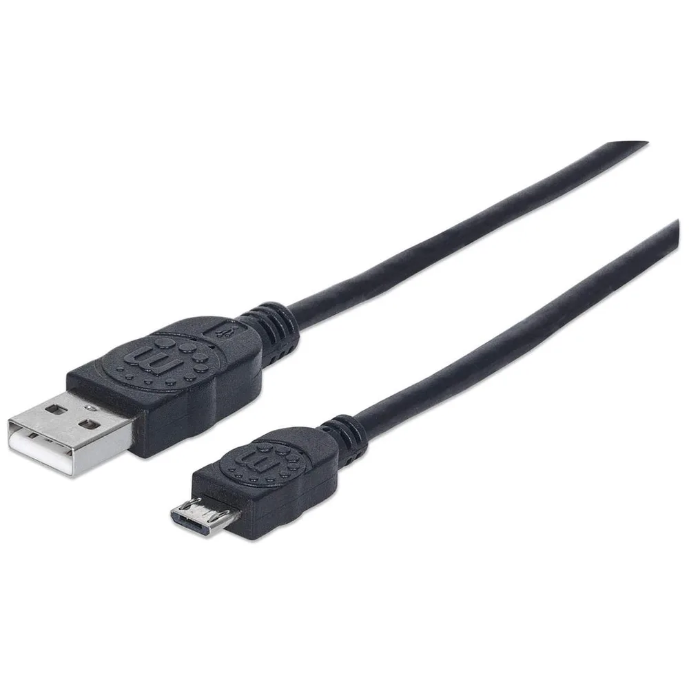 Cable de datos USB Manhattan 325684 de 3.0m negro