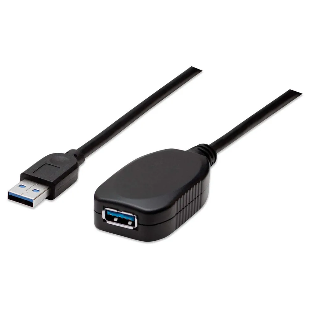 Cable de datos USB Manhattan 150712 de 5 metros negro