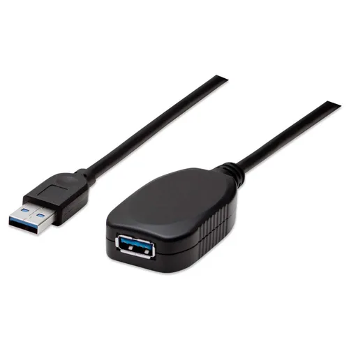 Cable de datos USB Manhattan 150712 de 5 metros negro