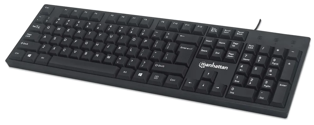 Teclado,Manhattan,179324, Mx USB Cableado