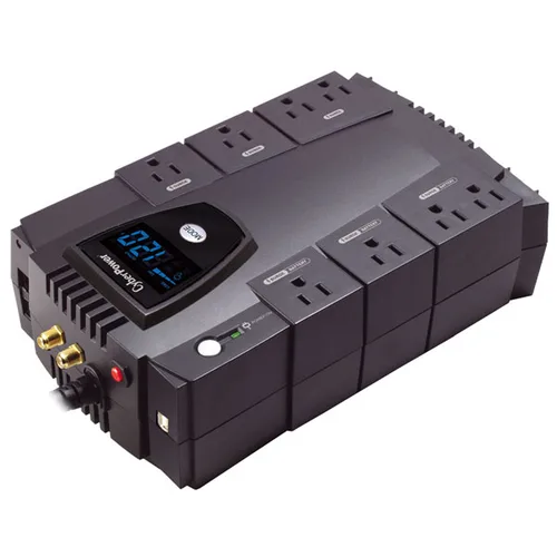 UPS de 685 VA/390 W, Topología Línea Interactiva, Entrada 120 Vca NEMA 5-15P, Tipo Gabinete Compacto, Con 8 Tomas NEMA 5-15R CYBERPOWER CP685AVRLCD