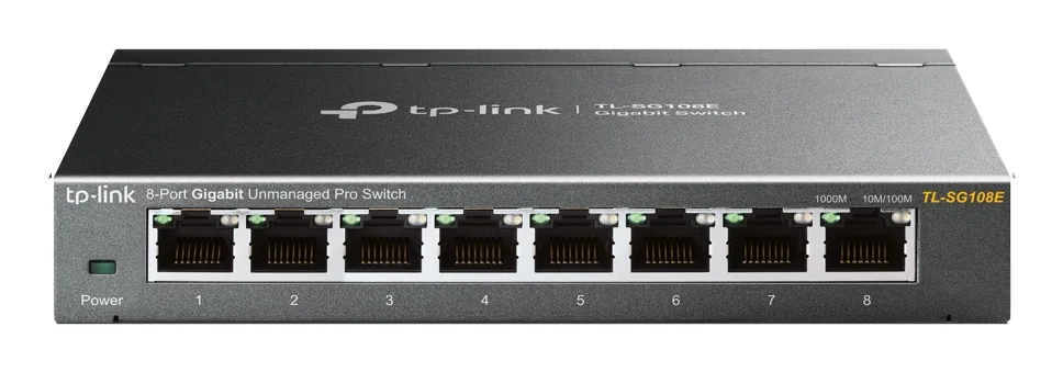 Switch Gigabit 8 Tp-link TL-SG108E Negro