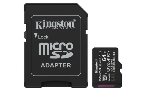Memoria Flash Micro Sd Kingston Sdxc Canvas Select Plus 64GB 100M