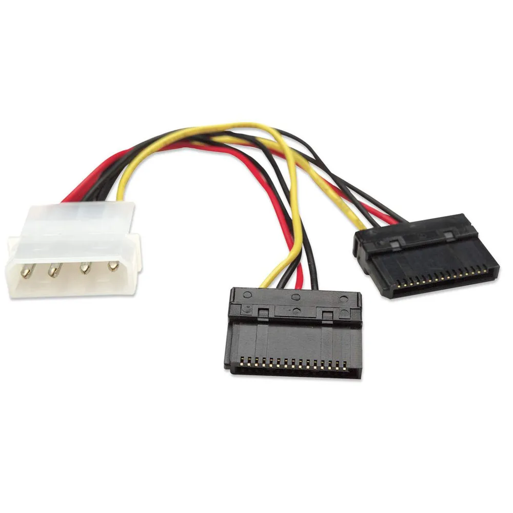Cable de Alimentación Manhattan para HDD SATA Doble