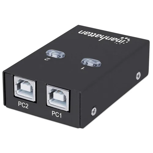 Multiplexor USB 1:2 Manhattan para Compartir Dispositivos