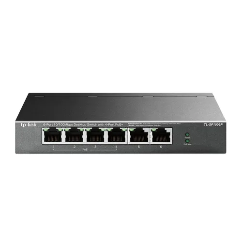 Equipo de Red Switch TP LINK Switch | Tp-Link | Tl-SF1006P | 6 Puertos RJ45 10