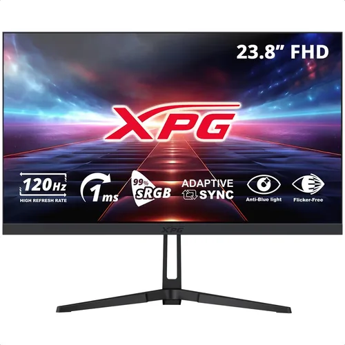 Monitor Gaming XPG 24 Pulgadas 120Hz RIFT R24F2. Resolución: 1920×1080(FHD). Respuesta: 1ms(MPRT) - Puertos: HDMI 2.0x1, Display 1.2 x1. Negro RIFT