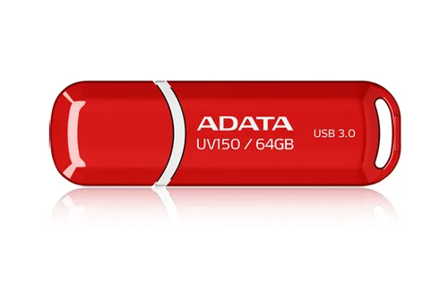 Memoria Flash USB ADATA 64GB UV150 en Color Rojo