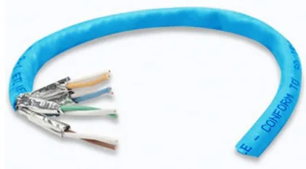 Cable de red Intellinet Cat 6 CCA 305M color azul