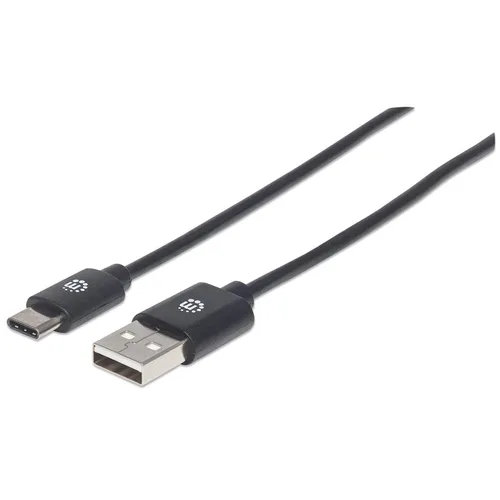 Cable de datos USB Manhattan 354929 2.0M color negro