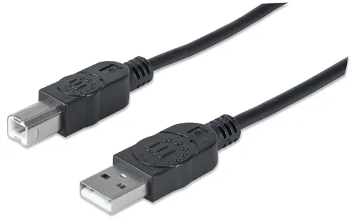 Cable USB,Manhattan,33382, V2.0 A-B  3.0M, Negro