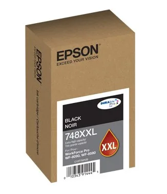 Consumible Cartucho EPSON Modelo T748XXL Negro, Para Wf-6090, Wf-6590, Alta Capacidad, Rendimeinto De 10,000 Impresiones, Costo Pp $0.10C