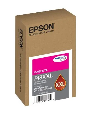 Consumible Cartucho EPSON Modelo T748XXL Magenta, Para Wf-6090, Wf-6590, Alta Capacidad, Rendimeinto De 7,000 Impresiones, Costo Pp $0.18C