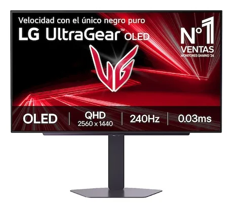 Monitor Gaming LG 27GX704A-B - 27 pulgadas, 2560 x 1440 Pixeles, .03 ms, OLED, 240 Hz