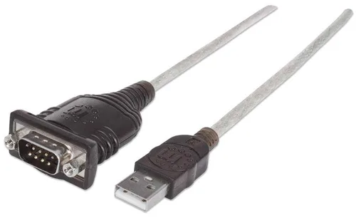 Convertidor Manhattan USB A Serial DB9M 1.8M