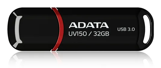 Memorias Memoria Flash USB ADATA 32GB USB 3.2 UV150 Negro (AUV150-32G-Rbk)