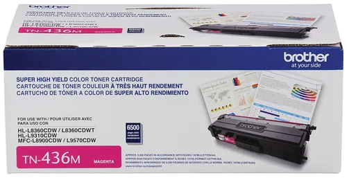 Tóner Brother Valor TN436M magenta - rendimiento aproximado 6, 500 páginas, compatible con MFCL8900CDW, MFCL9570CDW, HLL9310CDW