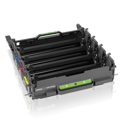 Tambor Brother Valor DR433CL - rendimiento aproximado 50, 000 páginas, compatible con MFCL9570CDW, HLL9310CDW Negro, Azul, Cian, Magenta