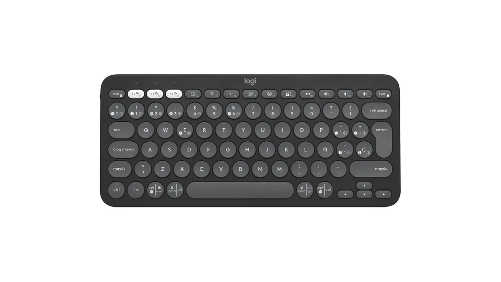 Teclado inalámbrico Logitech K380S grafito fácil de usar